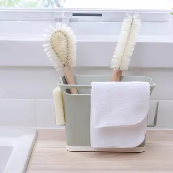 

Storage Shelf Sponge Holder Draining Sink Box Kitchen Organizer Towel Rack