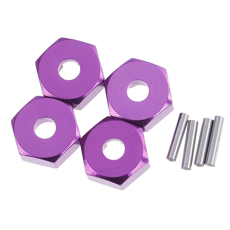 ZYCST 4PCS Aluminum Alloy 12mm To 17mm Wheel Hex Adapters – For Traxxas, Axial, RC4WD, HPI & More 1/10 RC Cars - View #5