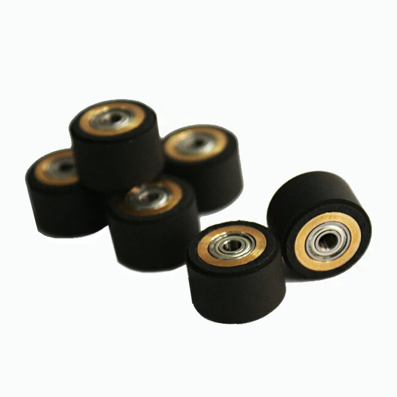 10pcs Pinch Roller Roland Mimaki GCC Liyu Graphtec Inkjet Printer Vinyl Cutter Cutting Plotter Roll 5x11x16mm Rubber Copper Core