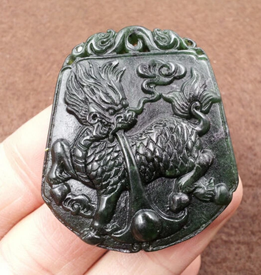 1227+++genuine natural Xinjiang stone kylin Pendant | Украшения и аксессуары