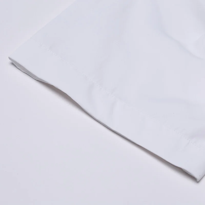 Формальные Рубашки с коротким рукавом наивысшего качества белые приталенные мужские деловые офисные смокинги