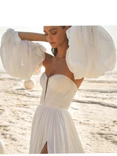  Romantic Cloud Puff Wedding Sleeves Detachable Fashion Sleeves Gloves Chic  DG024 