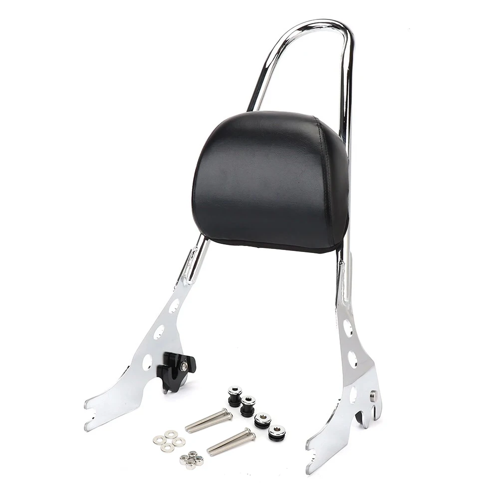 Для Sportster XL883 XL1200 XL 883 1200 48 стойка Sissy бар задняя пассажирская спинка Подушка мотоцикл багаж черный и хром