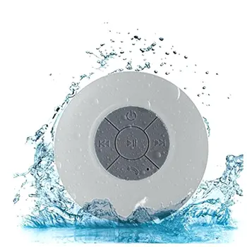 

Waterproof Wireless Bluetooth Speaker Bathroom Mini Fashionable Musical Instruments With Suction Cup Built-in Microphone