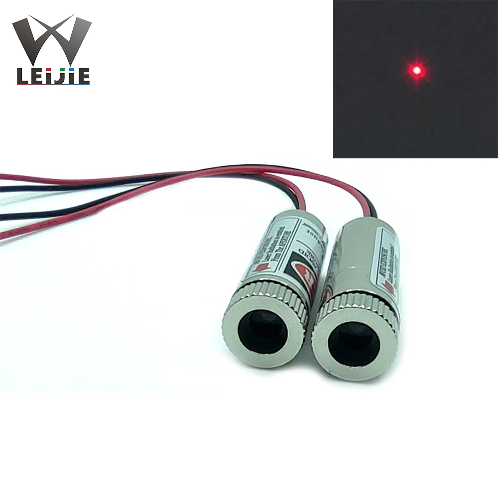 

2pcs One Pair Dot 650nm 5mW 12x35mm 1235 Adjustable Focusable 3V-5V Red DOT Laser Module Industrial 12mm LED LD Module