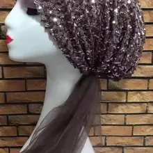 5 ярдов африканская кружевная ткань Высокое качество черные блестки квадратный узор кружевная ткань, кофе свадебный платок кружевная ткань