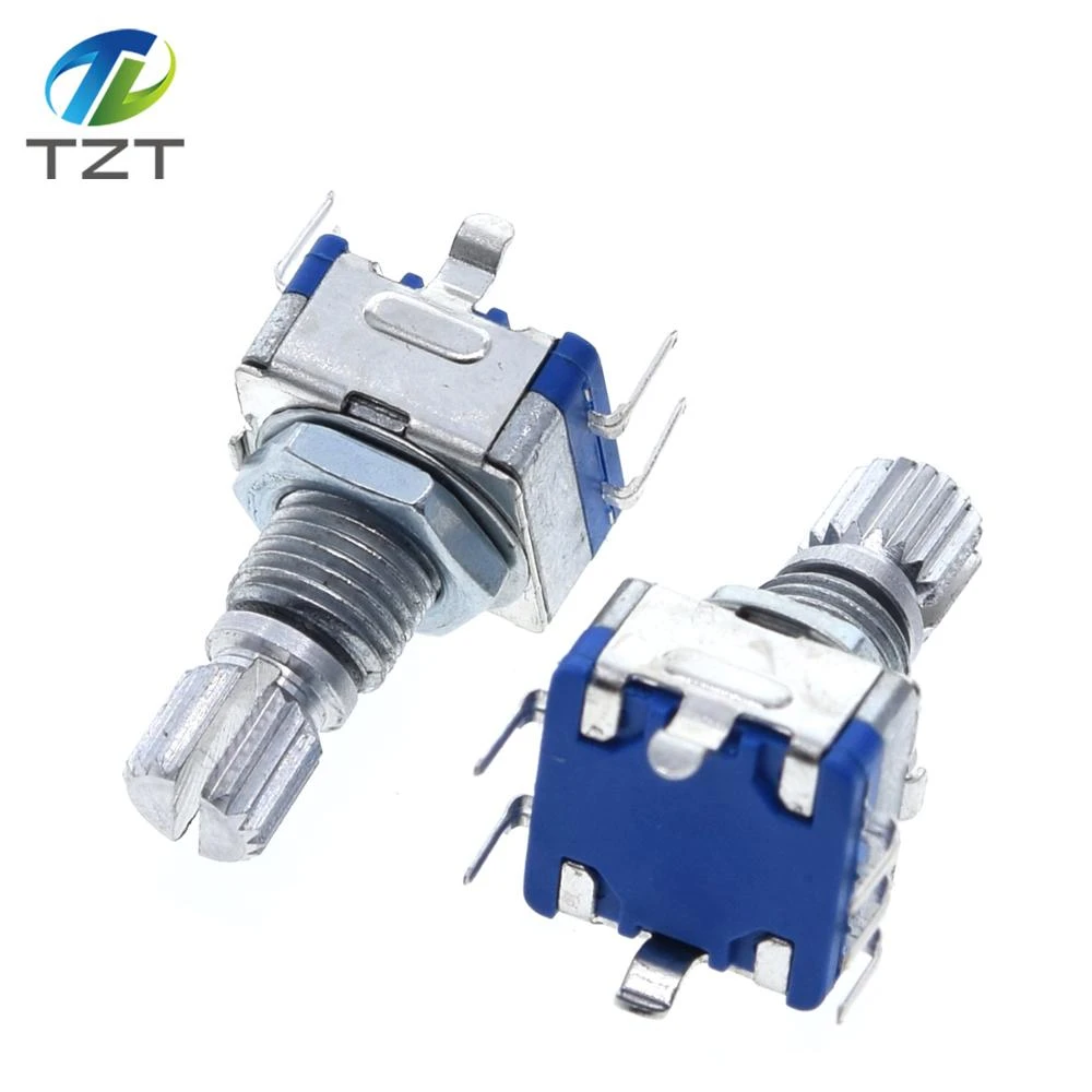 5pcs/lot Plum Handle 20mm Rotary Encoder Coding Switch Digital Potentiometer with Switch 5 Pin in Stock EC11 5pcs/lot Plum Handle 20mm Rotary Encoder Coding Switch Digital Potentiometer with Switch 5 Pin in Stock EC11