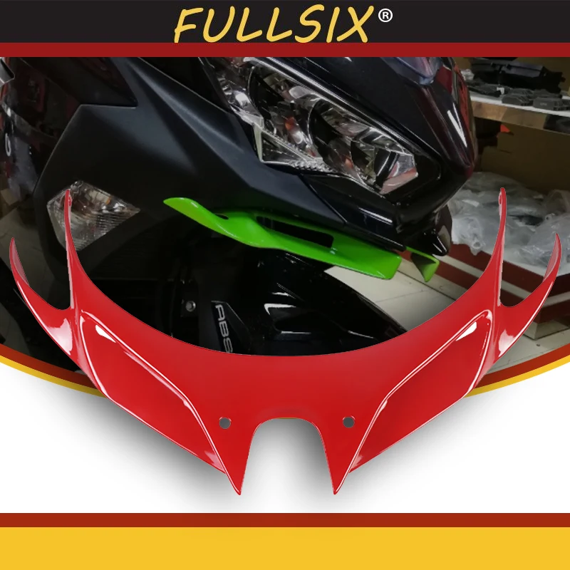 

For KAWASAKI Ninja 250 Ninja 400 2018 2019 Winglets Front Fairing Pneumatic Wing Tip Wing ABS Plastic Cover Protection Guards