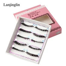 5 пар ресница ручной работы реснички для макияжа накладные ресницы Модные Черные Накладные ресницы для макияжа# AC-01