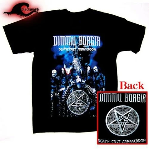 Dimmu Borgir-Death Cult Group Photo-Двусторонняя Футболка для мужчин и женщин унисекс модная