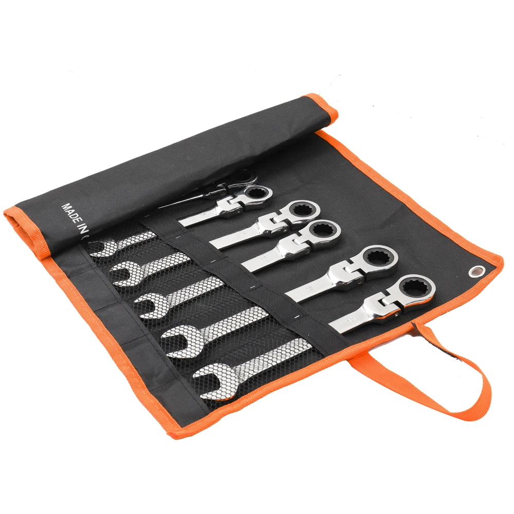 

12PCS Multitool Key Set Spanners Tools Kit of Universal Wrench Set for Car Socket Wrench Repair Tools 8-19mm Ratchet Wheel