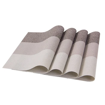 

Placemats,Placemats for Dining Table,Heat-Resistant Placemats, Washable PVC Table Mats,Kitchen Table Mats.Set of 4