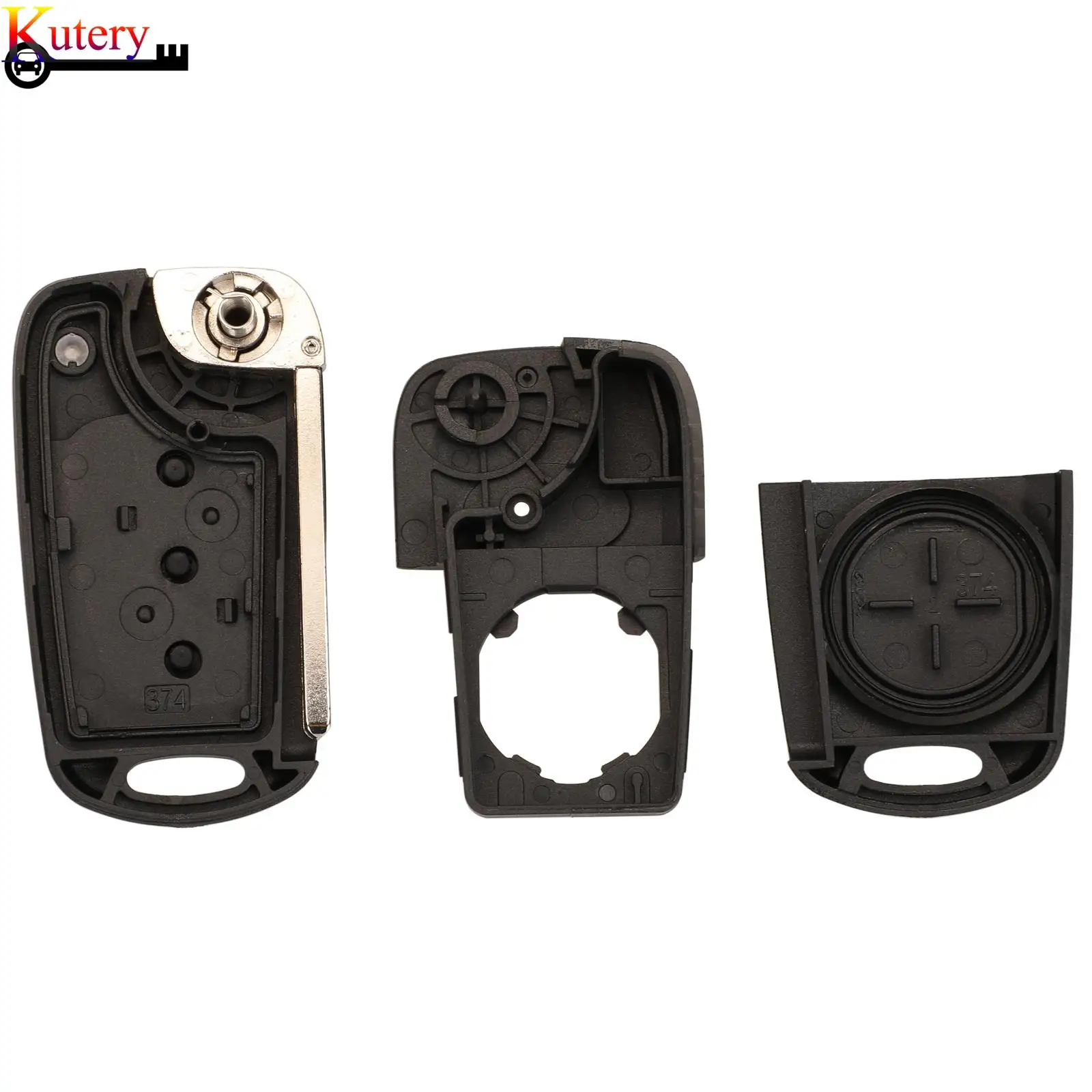 Folding Remote Car Key Shell For Kia Rio Picanto Ceed Cerato Sportage K2 K3 K5 Soul 3Buttons