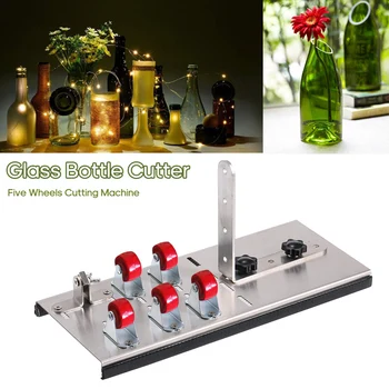 

Glass Bottle Cutter DIY Tool Cutting Head for Glass Cutter Tool Wine Beer Bottles Cutting Tool with Five Wheels Cutting Machine