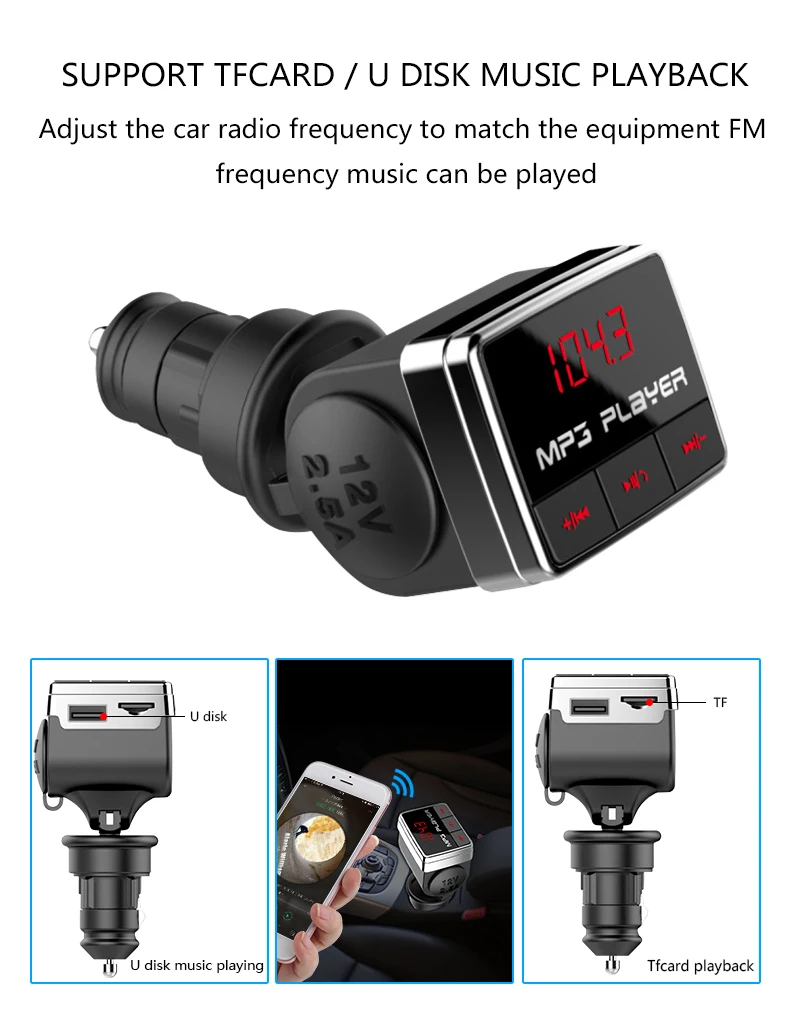 BT10 Автомобильный Mp3 Bluetooth плеер прикуриватель тип автомобиля Bluetooth зарядное устройство Автомобильный fm-передатчик fm-модулятор автомобильные аксессуары