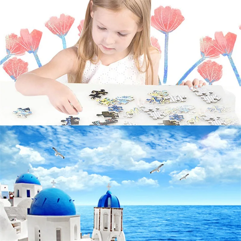 Child Adult Puzzle Educational Toy Aegean Scene Style Plane Puzzles 1000PCS | Игрушки и хобби