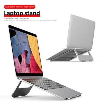 

Aluminum Alloy Laptop Stand Universal Foldable Desk Holder for 7-15.5 inch Notebook Computer Tablet Stand Bracket for Desktop PC