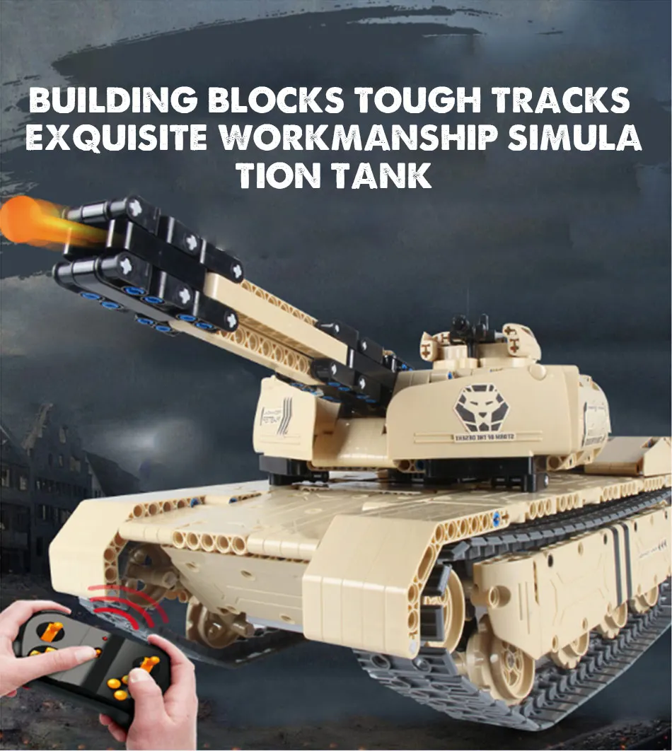 1276 шт. Technic RC серии 2,4G RC M1A2 Танк модель строительные блоки Совместимые военные танки из конструктора дистанционного управления игрушки для мальчиков