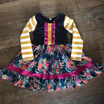 

Lovely purple mermaid pattern green lace princesss party twirl sleeveless summer Dress Kids Adorable Dress up costumes