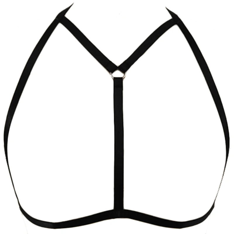 

Strap Cage Bra Hollow Open Bra Sexy Body Harness Punk Rave Goth Harness Woman Suspender Belt Bondage Lingerie