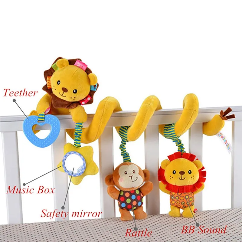 Детские игрушки 0-12 месяцев детская кроватка Мобильная кровать колокольчик погремушки обучающая игрушка для новорожденных подвесное сиденье в автомобиль детская кроватка спиральная коляска игрушка