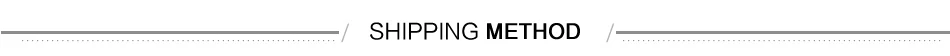 shipping method