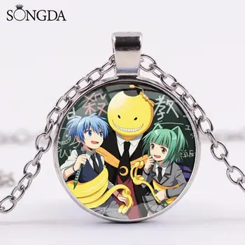 

Assassination Classroom Cosplay Necklace Cartoon Korosensei Shiota Akabane Anime Jewelry for Students Graduation Gift NEW