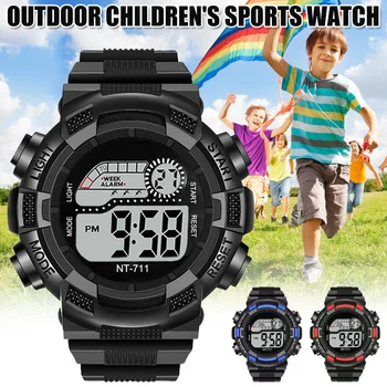 

Multi-functional children's Kids Sport Watches 50M Waterproof Luminous Electronic Wristwatch LED Digital Watch For Boys Girls