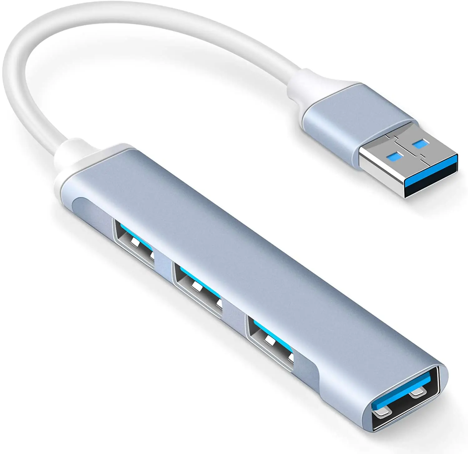 Mini Usb Hub Extensions, 4 Port Usb 3.0 Hub, 2.0 Hub, Usb Adapter Station, Ultra Slim Portable Data Hub, Usb Splitter Aluminum - Docking Stations & Usb Hubs - AliExpress