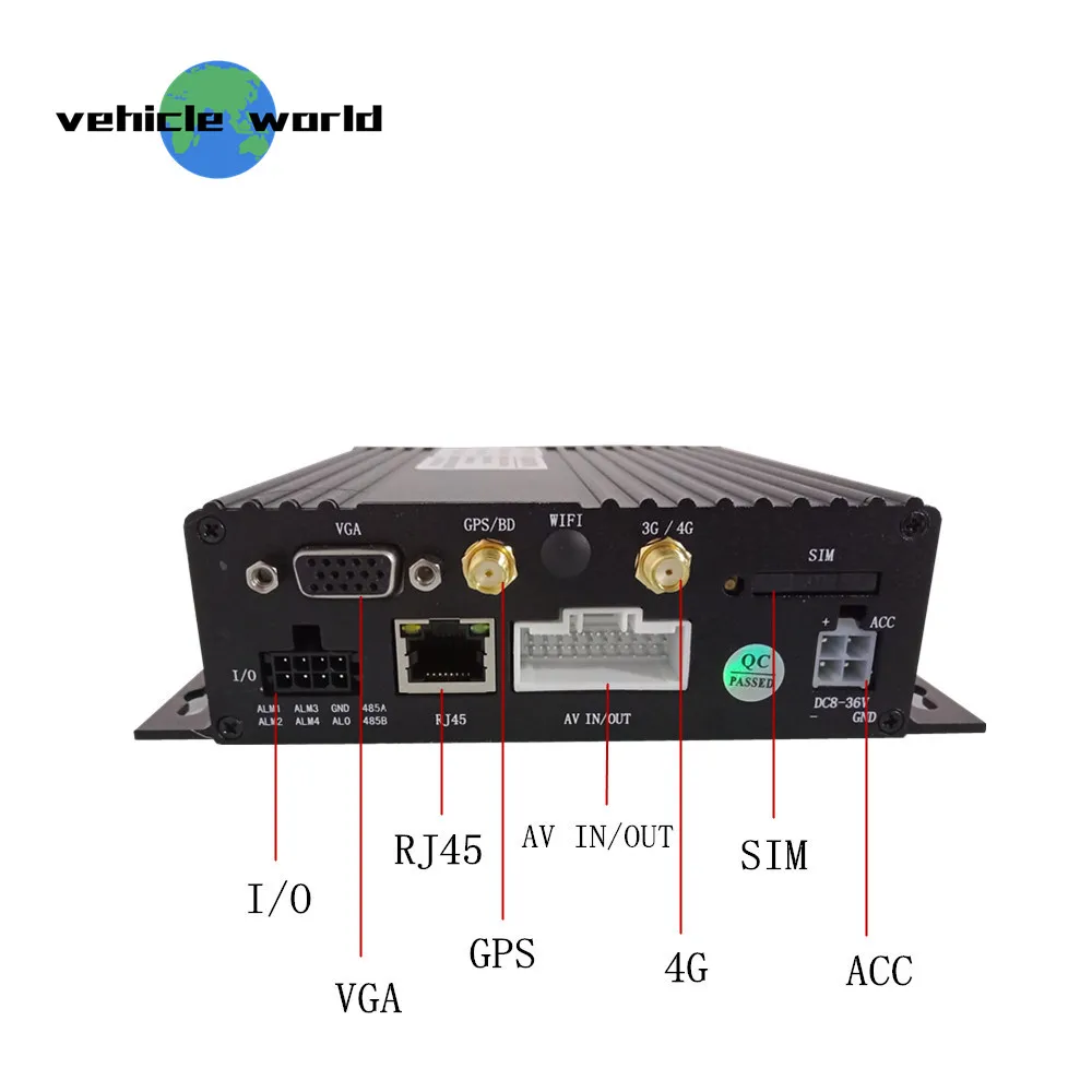 4CH AHD 1080P двойная SD-карта GPS 4G Мобильный DVR для школьного автобуса такси прицепа