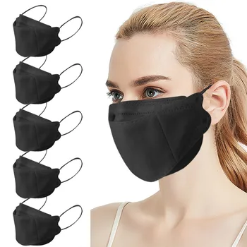 

5-100PCS Non-woven Disposable Face Mask Fashion Adult Breathing Solid Outdoor Design Mask Mouth Mask With Design Mascarillas