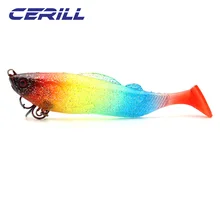 

Cerill 25g 125mm Big Game Soft Fishing Lure Shad Silicone Bait Wobbler Paddle Tail With Hook Pike Bass Swimming Strong Wave