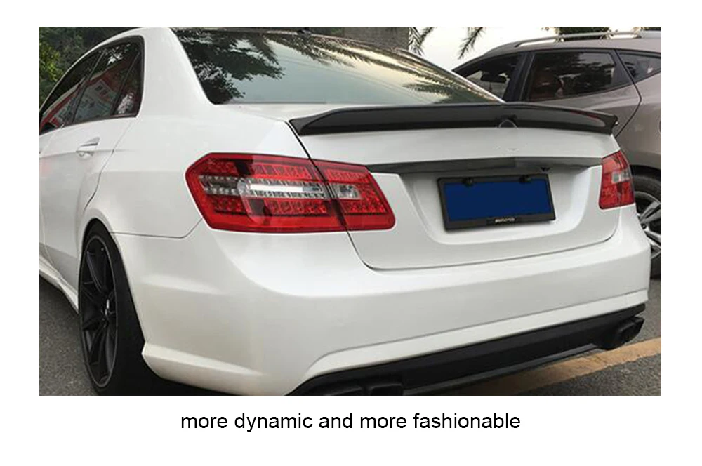 Для Benz C class W212 E300 E350 E250 E63 карбоновый спойлер крыло задняя губа 2010