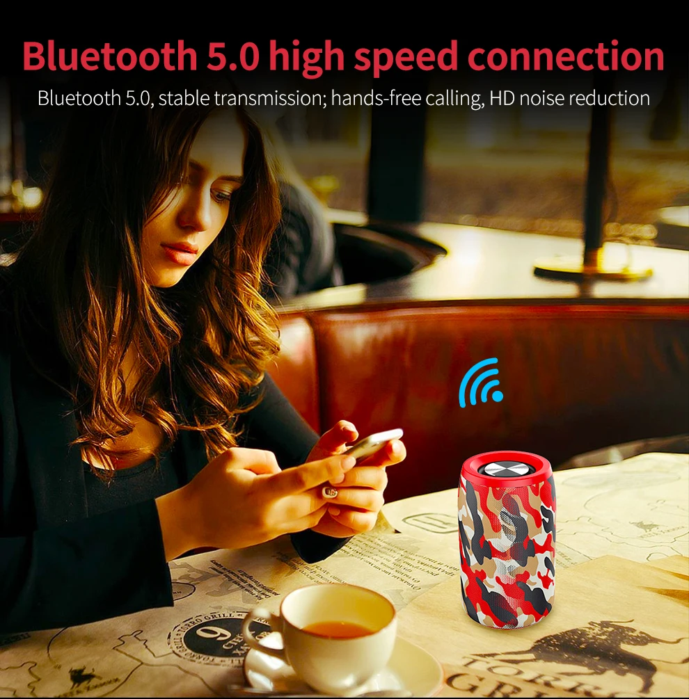 S32 беспроводной Bluetooth динамик мини Портативный HIFI сабвуфер динамик с fm радио Колонка Поддержка TF карты, USB накопитель