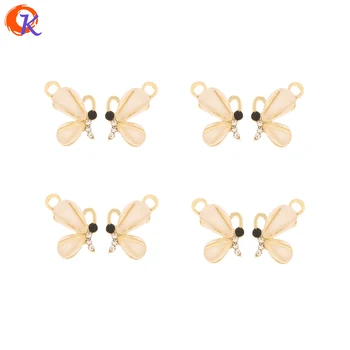 

Cordial Design 100Pcs 9*14MM Jewelry Accessories/Charms/Butterfly Shape/Hand Made/Earring Connectors/DIY Making/Earring Findings