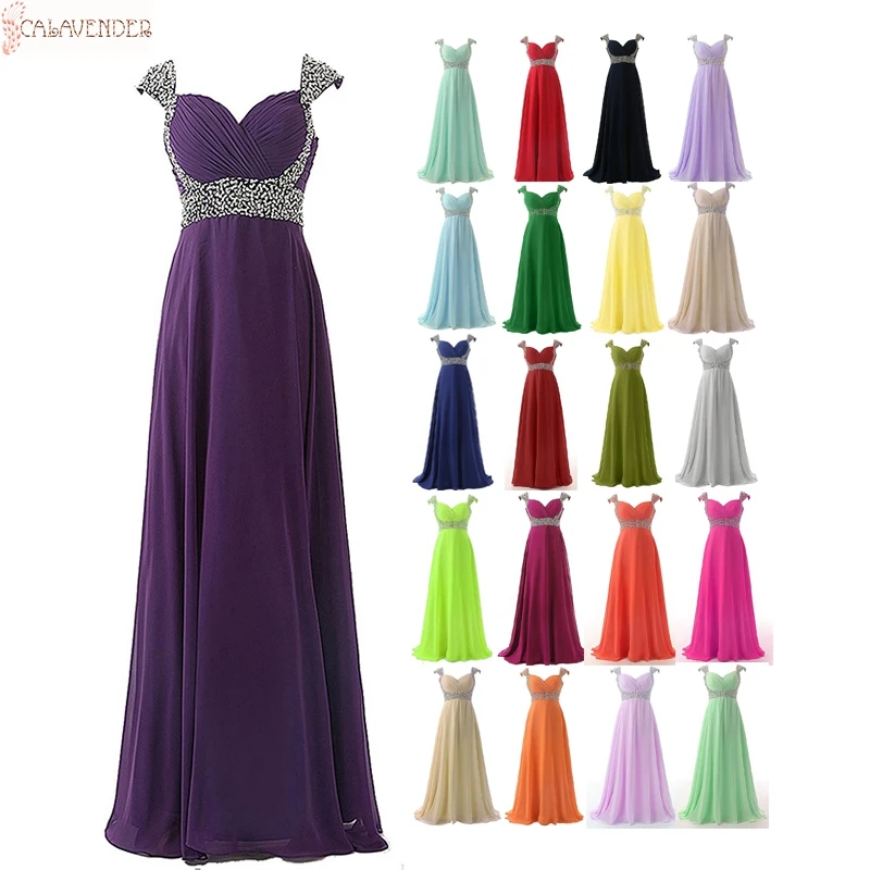 

Chiffon Purple Bridesmaid Dresses A-Line Crystals Beaded Maid of Honor Dresses with Cap Sleeve Wedding Guest Dresses for Fall