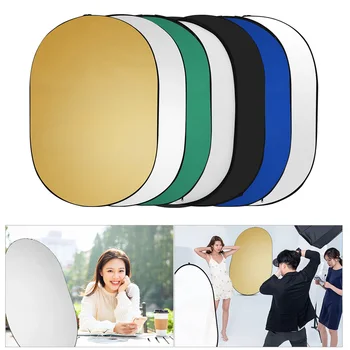 

60 * 90cm/24 * 35inch Photography Light Reflector7-in-1(Translucent/Silver/Gold/ White/Black/Green/Blue) Collapsible Carry Bag