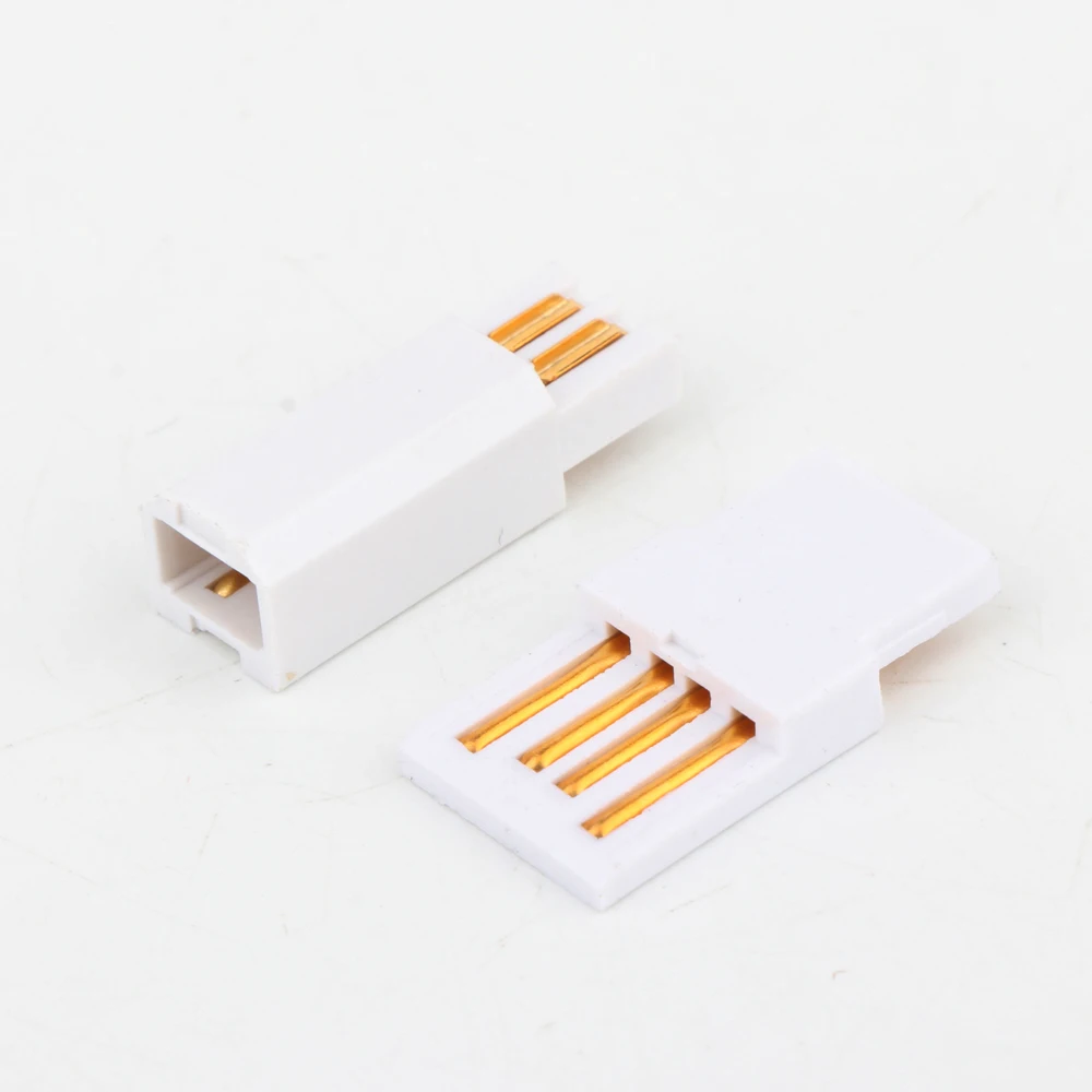 Plug para Faça Usb a + Usb b tipo A-b Alta Qualidade Ouro Rosa Chapeado Usb Conector Você Mesmo Cabo - - Image 3