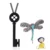 Horror Movie Coraline Necklace Cartoon Black Button Key Skull Collar horror-movie-coraline-necklace-cartoon-black-button-key-skull-collar