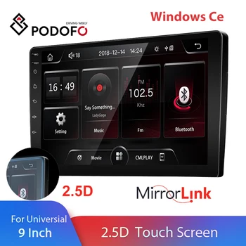 

Podofo 9 inch 2Din Car Multimedia Player 2.5D Touch Screen Car Radio Auto Audio Stereo 2 Din Mirror Link Autoradio For Universal