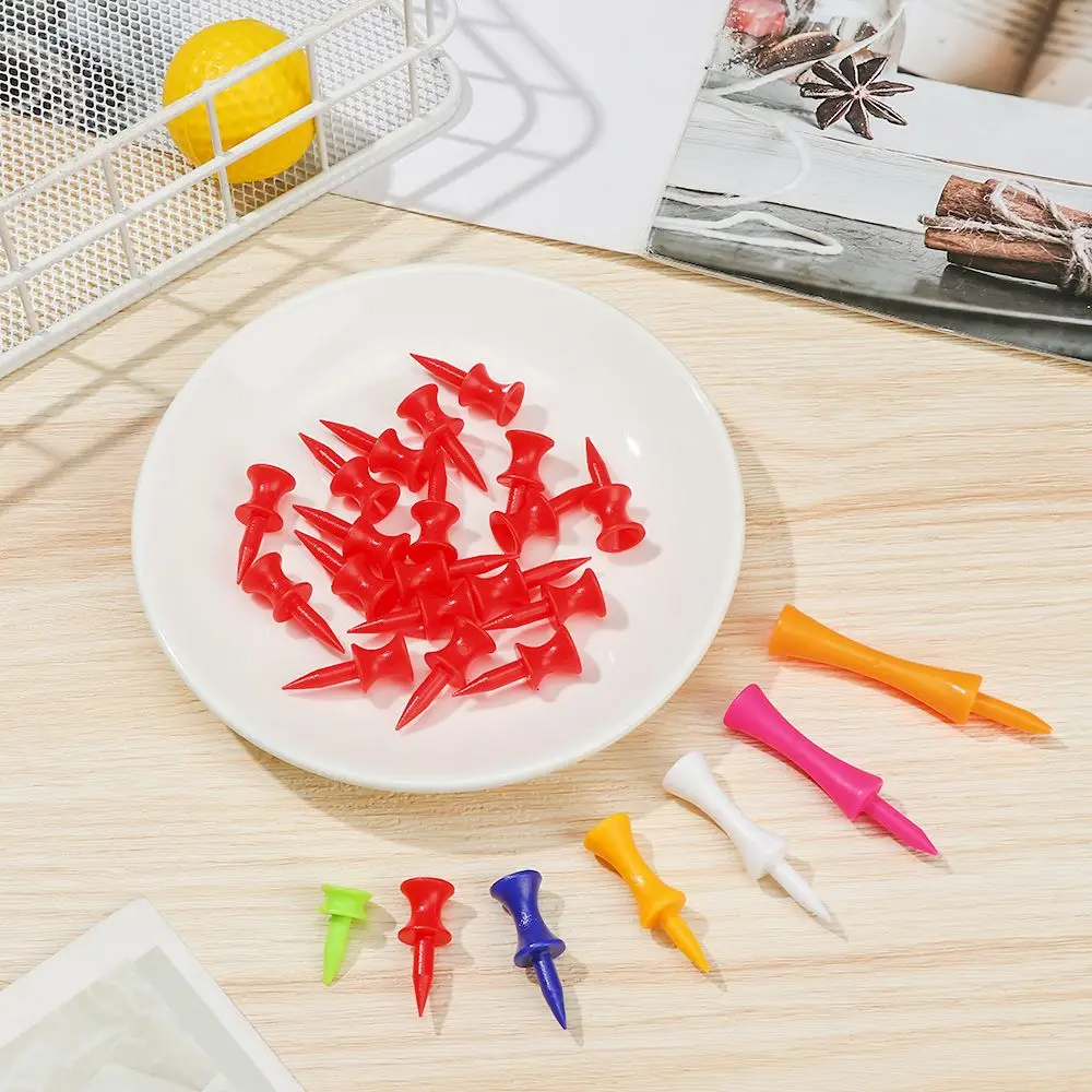 70mm 57mm, Golf Mat Sports Part Training Practice Accessories Colorful Durable Golfer Ball Tees Holder Rubber Golf Tees