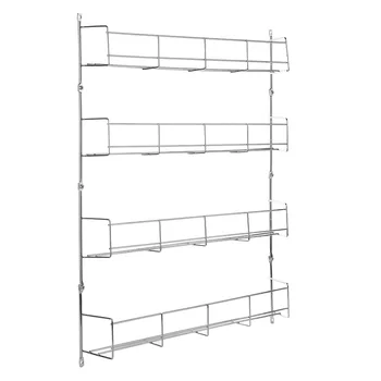 

4 Layers Kitchen Spice Rack Cabinet Organizer Wall Mount Storage Shelf Pantry Holder Multifunctional Bathroom 4 Tiers Holders