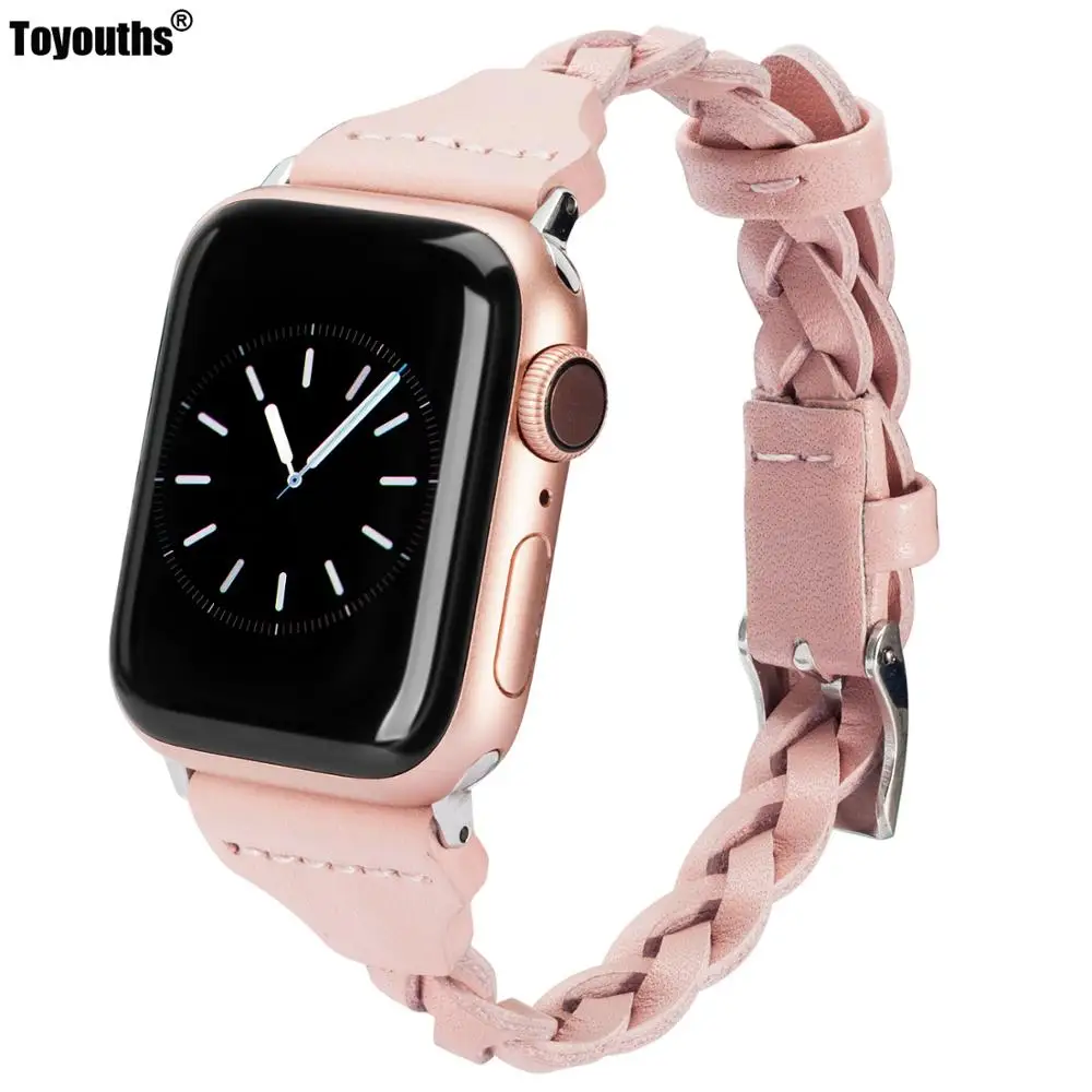 Ремешок кожаный для Apple Watch Band 42 мм 38 44 40 iwatch 5/4/3/2/1 | Наручные часы