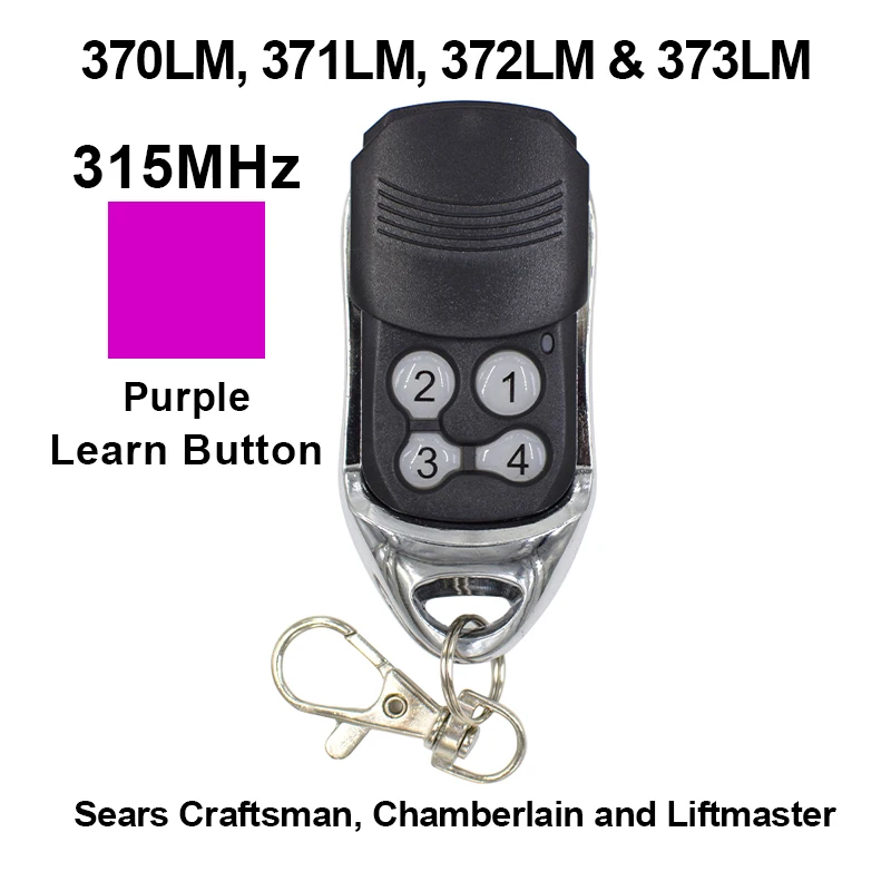 for 371LM LiftMaster Keychain Chamberlain Garage Remote 372lm 373lm 950cd 953d 