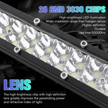 

12V Work Spot Light Aluminum alloy 40W LED Bar Car Driving Truck Off-road