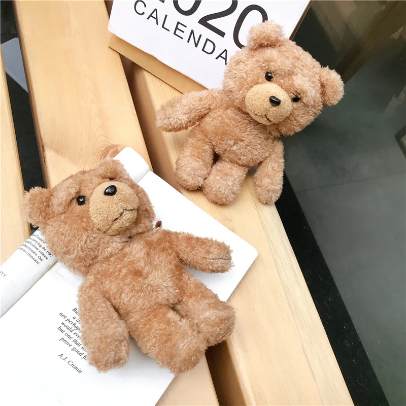 Cute Cartoon Plush Teddy Bear For Airpods Pro3 Cases 3D