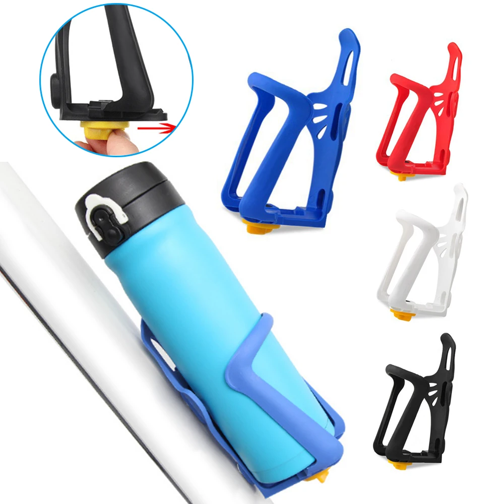 

2020 Hot Bicycle Bottle Holder Elastic Drink Cup Water Bottle Holder Bracket Drinking Cup Rack Lightweight Adjustable Plastic
