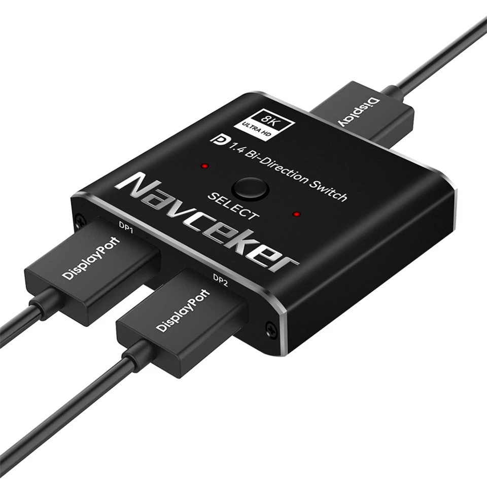 2023 Displayport 1.4 Switch 8K Displayport Bi-direction splitter switcher Displa