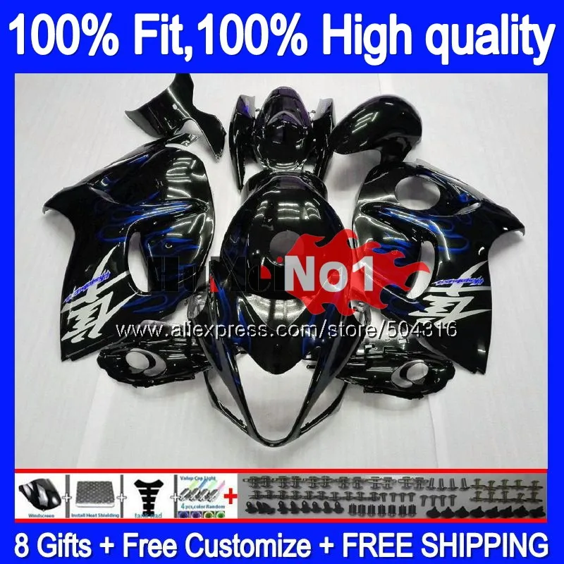 Инъекции для SUZUKI GSXR-1300 GSXR 1300 Hayabusa Синий Пламя 30MC. 64 GSXR1300 2008 2013 08 13, 14, 15, 16 лет обтекатель
