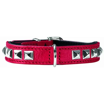 

HUNTER Collar for Dogs Hunter Rocky petit 30 Leather red 16 mm 23 - 27 cm